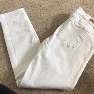 Paige skyline skinny in white